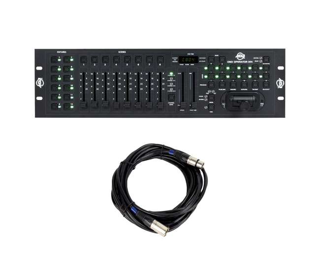 DMX-OPERATOR384 + DMX3P25FT American DJ DMX and MIDI Operator 384 Channel Light Controller and 25 Foot DMX Cable