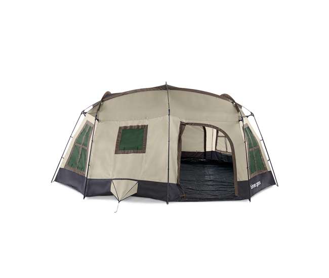 TGT-OZARK-16-D Tahoe Gear Ozark TGT-OZARK-16-D 16 Person 3 Season Family Cabin Tent, Brown