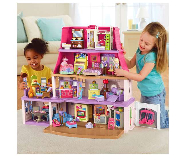 BFR48-U-C Fisher-Price Loving Family 4 Story Children's Toy Dollhouse Playset (For Parts)