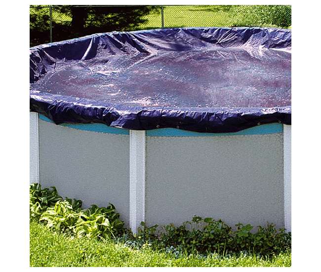 S33RD Swimline 33 Foot Heavy Duty Round Above Ground Winter Swimming Pool Cover