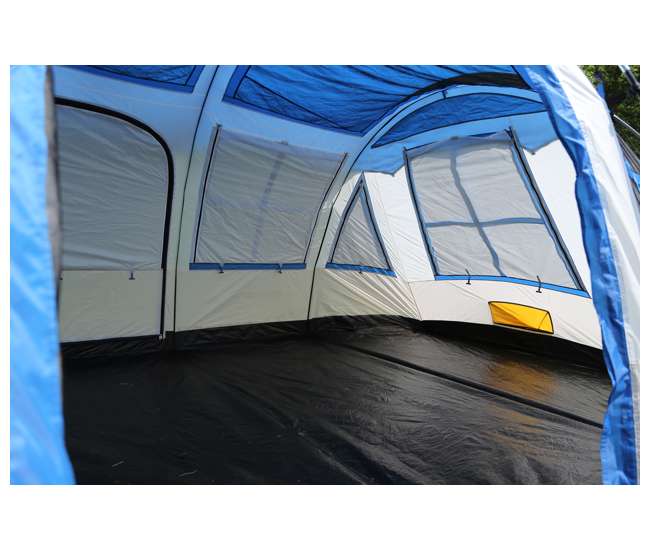 TGT-PRESCOTT-12-B Tahoe Gear Prescott 12 Person Instant Family Camping Cabin Tent, Blue(For Parts)