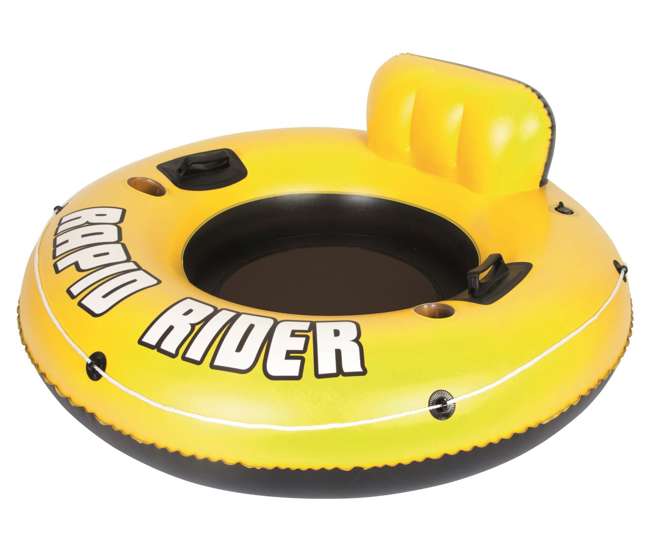 43116E-BW + 2 x 58825EP Bestway Rapid Rider 53-Inch Inflatable Tube (2 Pack) + River Run Tube (2 Pack)