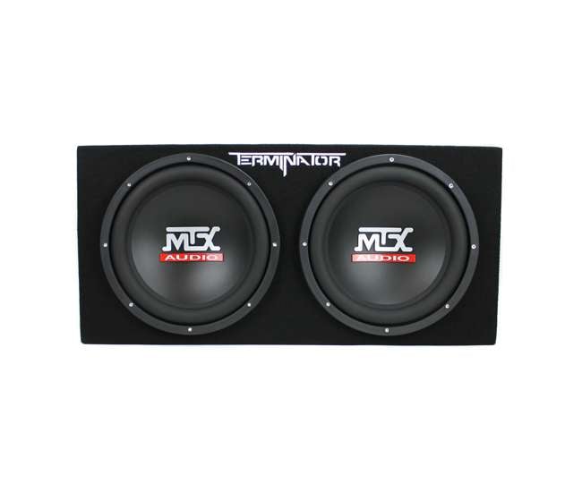 TNE212D + AC15001M + 2 x AKS8 MTX TNE212D 12" 1200W Dual Car Subwoofers + Box + Planet Amp + Kit