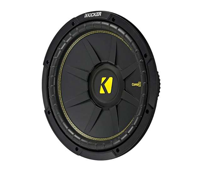 QDODGE124DOOR + 2 x44CWCS124+R1100M+4GAMPKIT-SFLEX 2 Kicker 12-Inch 600W Subwoofers w/ Dodge Ram Quad Cab '02- 12-Inch Box with Amp with Wiring (Pair)