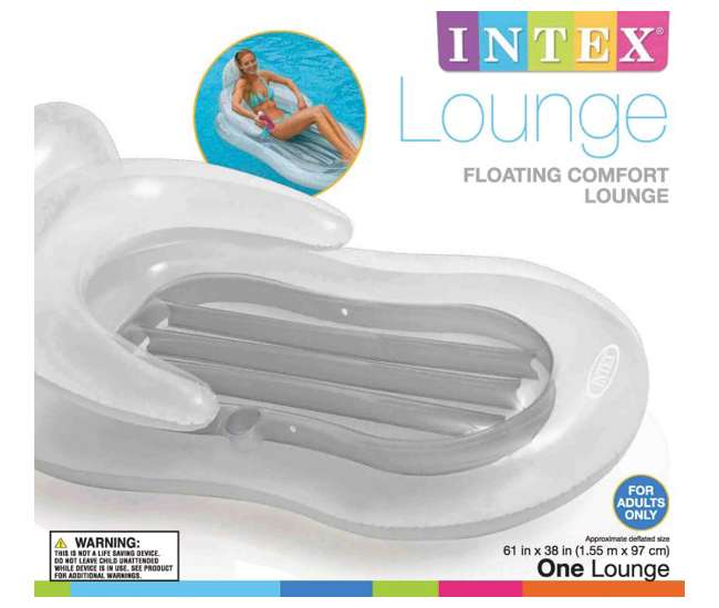 intex inflatable floating lounge