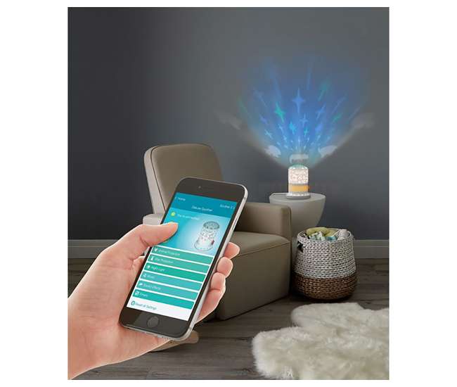 DYW47-U-A Fisher Price Smart Connect Light Projector Sound Machine Soother (Open Box)