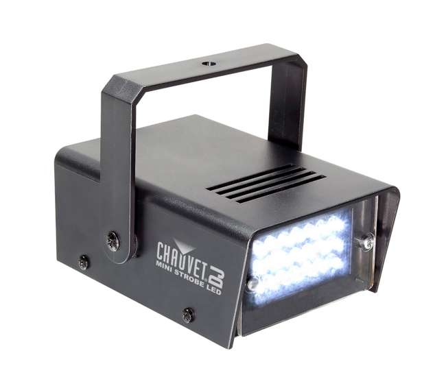 EZPIN-PACK4 + H700 + MINISTROBE-LED Chauvet DJ 4 Pack Spot + Fog Machine + Mini Strobe