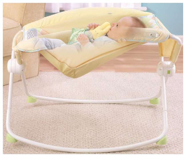 fisher price rock n play yellow