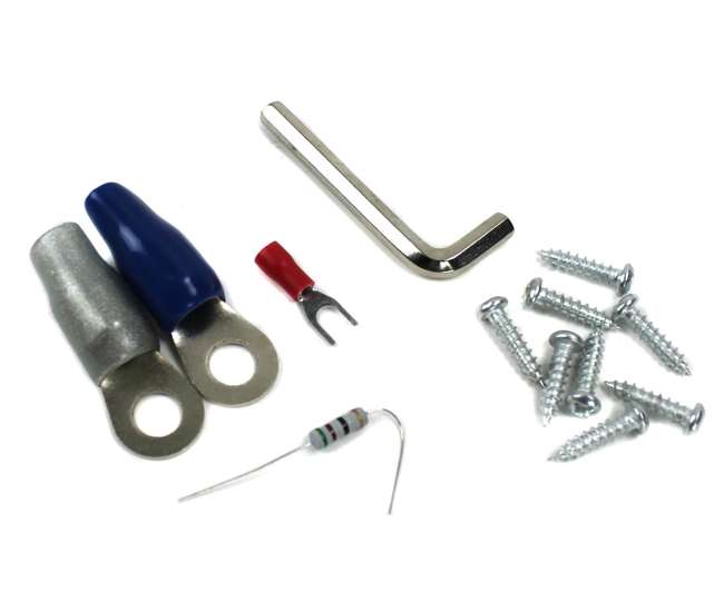 CPBK2 + BGE4RB Boss CPBK2 2.0 Farad Led Digital Capacitor Cap with 4 Gauge Amp Kit