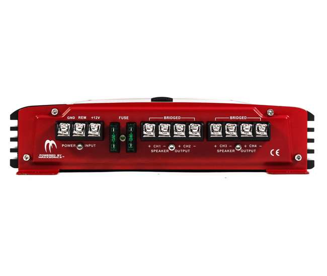 PX-1000.4 + AKS8 Crunch PX-1000.4 4 Channel 1000W Amp Stereo Amplifier with Wiring Kit