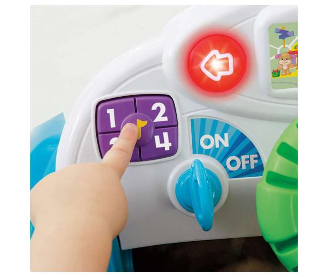 DJD09 Fisher-Price Laugh & Learn Crawl Around Car Baby Activity Learning Toy, Blue