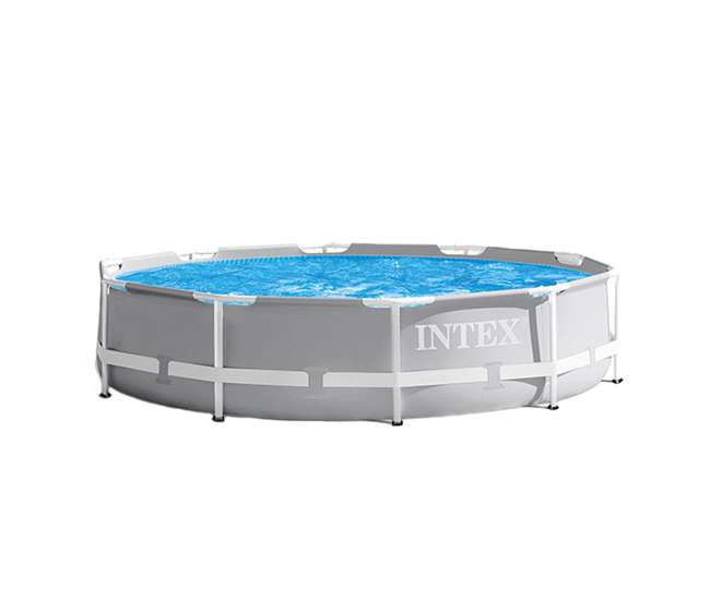 26701EH Intex 10ft x 10ft x 30in Pool w/ 10 Foot Round Pool Cover and Filter Cartridge
