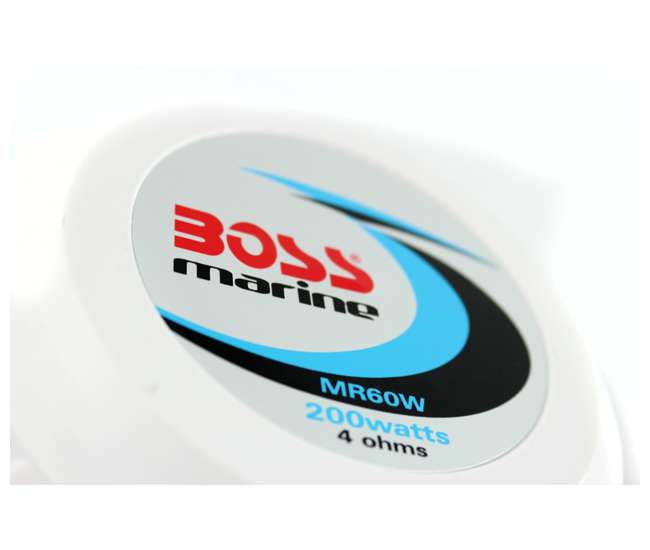 MR60W Boss Audio 6.5" 2-Way 200W Marine Speakers (White) | MR60W