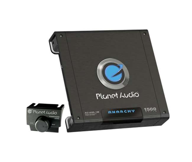 AC15001M + AKS8 Planet Audio AC1500.1M 1500W Mono Amplifier with 8 Ga Amp Kit