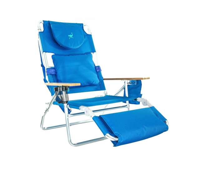 Deluxe Padded Ostrich Sport 3-n-1 Beach Chair D3N1-1001B