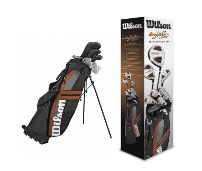 wilson men's linear xd right hand golf set