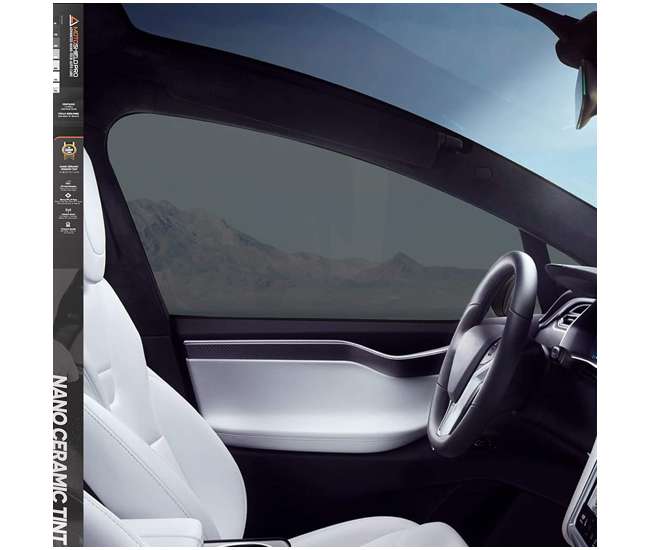 MotoShield Pro 25 Percent VLT Nano Ceramic Window Tint 36 Inch x 10 Foot Roll