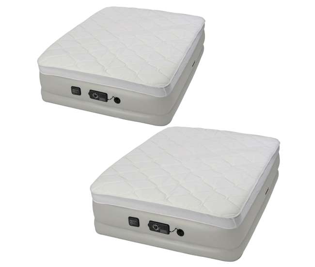 Insta Bed Raised 18 Inch Queen Airbed, Insta Bed Raised Queen Airbed With Neverflat Pump