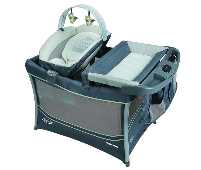 playard with bassinet and changing table