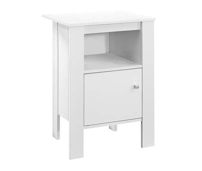 Monarch Specialties Accent Table Night Stand With Drawer White Used Vm 2137 U B