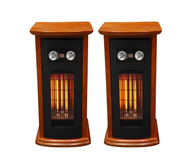 Lifesmart Lifepro Infrared Tower Space Heaters Pair