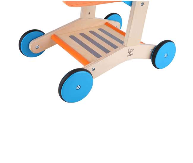 wooden kids shopping cart