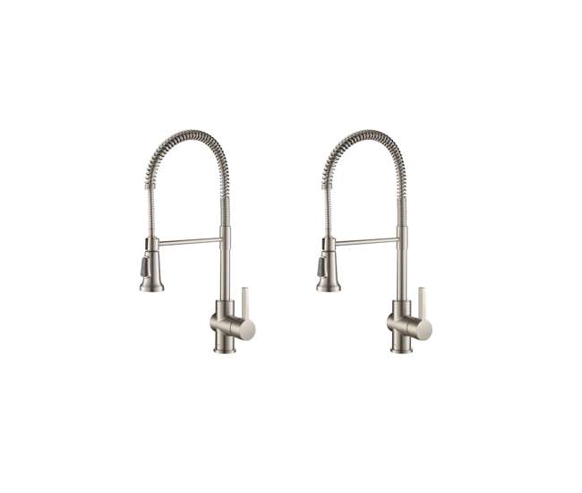 Kraus Britt Single Handle Commercial Kitchen Faucet 2 Pack Kpf