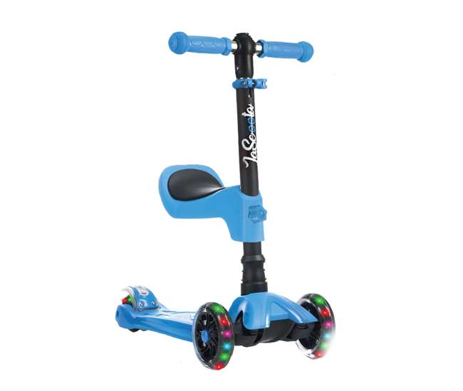 2 wheel scooter with light up wheels