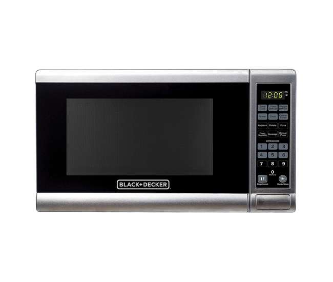 Black Decker 700 Watt 0 7 Cubic Feet Stainless Steel Countertop Microwave Oven
