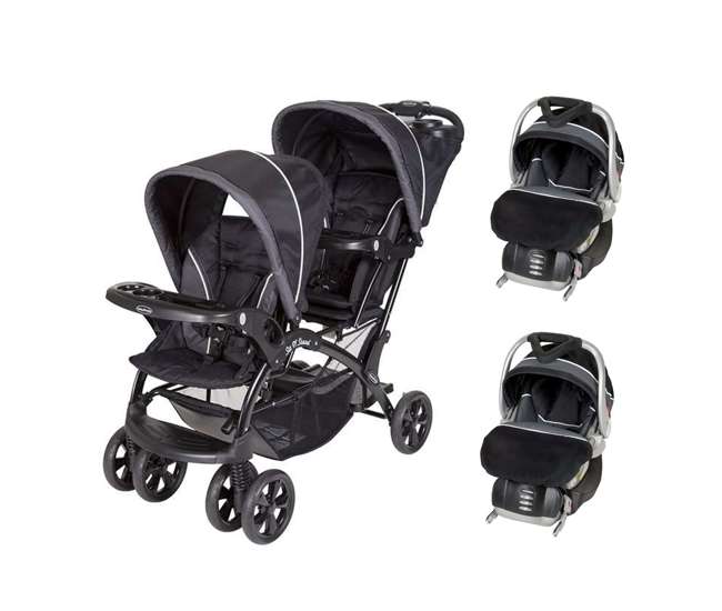 baby trend sit n stand double stroller onyx