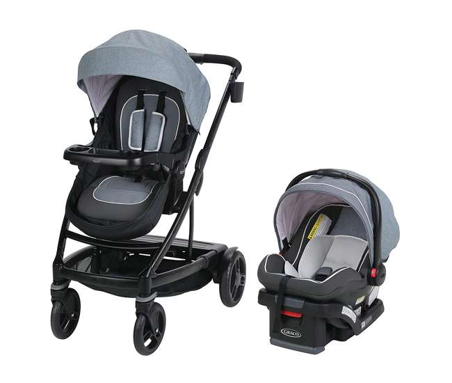 graco double stroller with infant car seat
