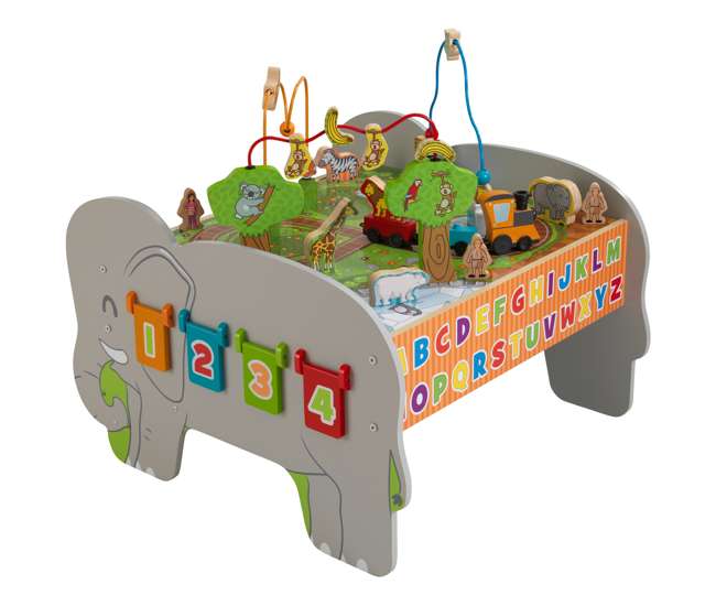 kidkraft wooden play table train table