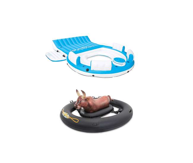intex giant inflatabull bull riding inflatable pool float