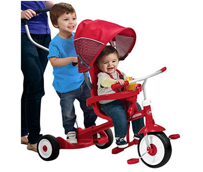 radio flyer footrest accessory stroller trike