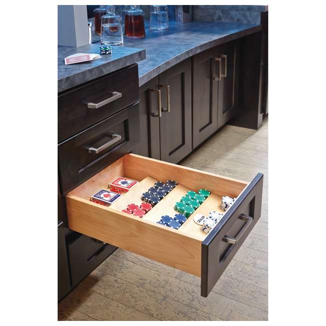Rev A Shelf 18 Inch Wood Spice Drawer Insert Natural Maple 4sdi 18