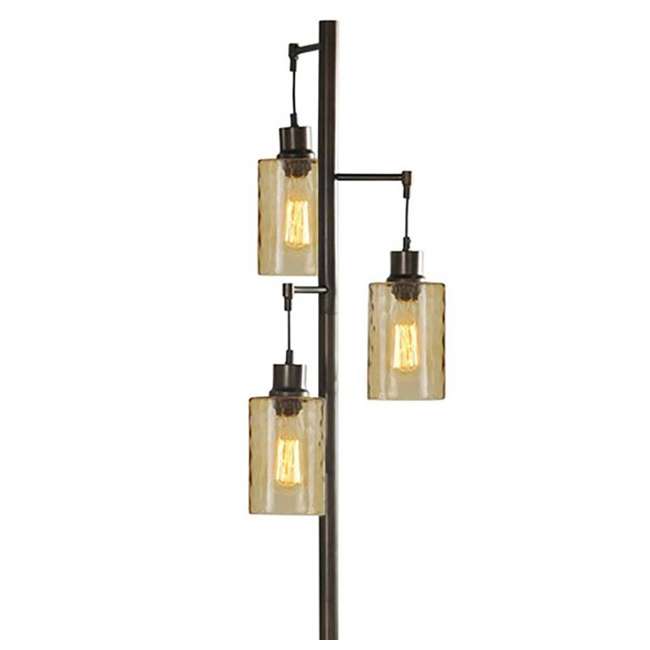 Abode 84 72 Inch 3 Shade Bronze Champagne Pendant Floor Lamp Sc