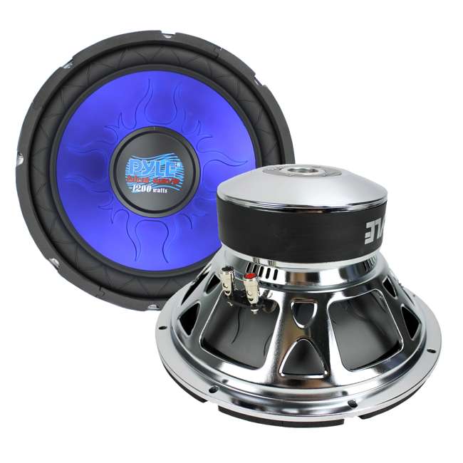 Pyle PL1290BL 12Inch 2400W Subwoofers + 12Inch Dual Angled Sealed