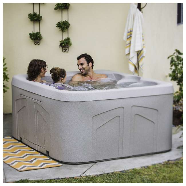 Aquaterra Benicia PlugIn 4Person Hot Tub Spa (Certified Refurbished