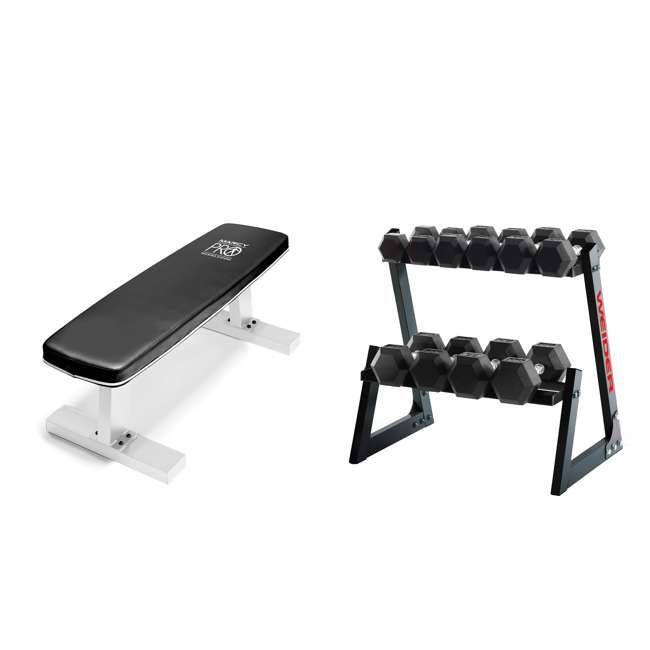 Weider Fitness 200 Pound Dumbbell Set With Rack Marcy Utility