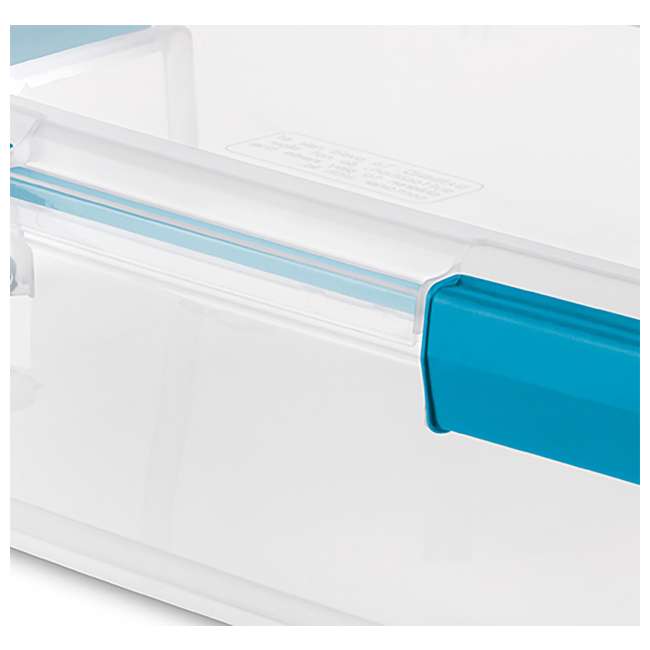 Sterilite 37 Quart Thin Gasket Box Storage Container, 4Pack 4 x 19314304