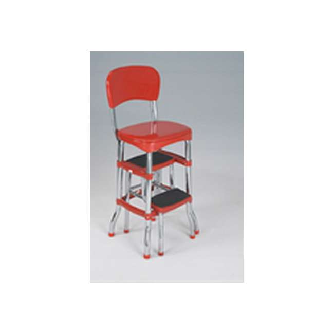 Cosco Retro Chair & Slide Out Step Stool (Red) 11120RED1E