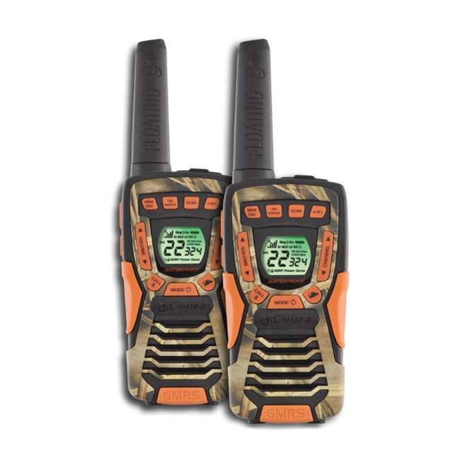 Cobra Floating RealTree Camo Walkie Talkies, 8 Radios, Refurbished 4