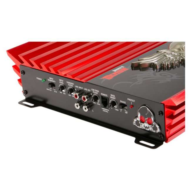 Power Acoustik D13000D 3000W Class D Amplifier + 1/0 Gauge Amp Kit (Package) D13000D + 0GAUGE