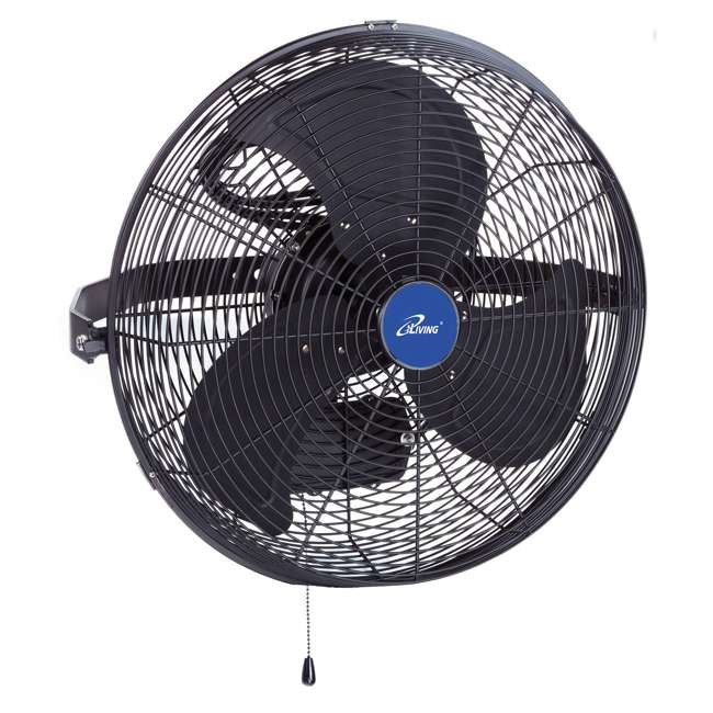 Iliving 18 Inch Wall Mount Outdoor Fan Black Ilg8e18 15