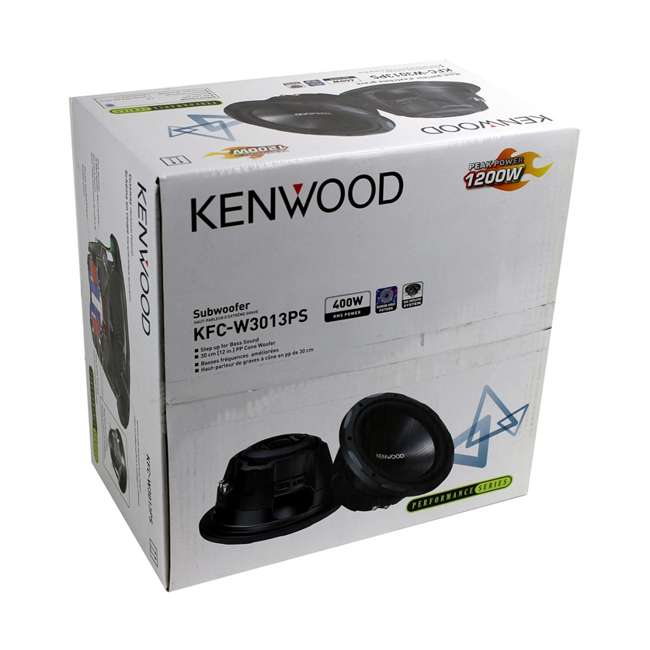2) Kenwood KFCW3013PS 12Inch 1200W Subwoofers + Dual Sealed Subwoofer