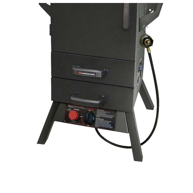 Landmann USA Smoky Mountain Vertical Steel 34" BBQ Propane Smoker (Open