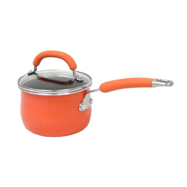 Rachael Ray 10Piece Porcelain Enamel Cookware Set 13486ORANGE