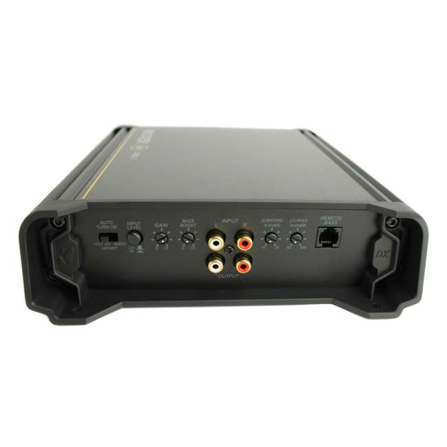 Kicker DX500.1 500W Mono D Power Amplifier + Remote + 4 Gauge Amp Kit
