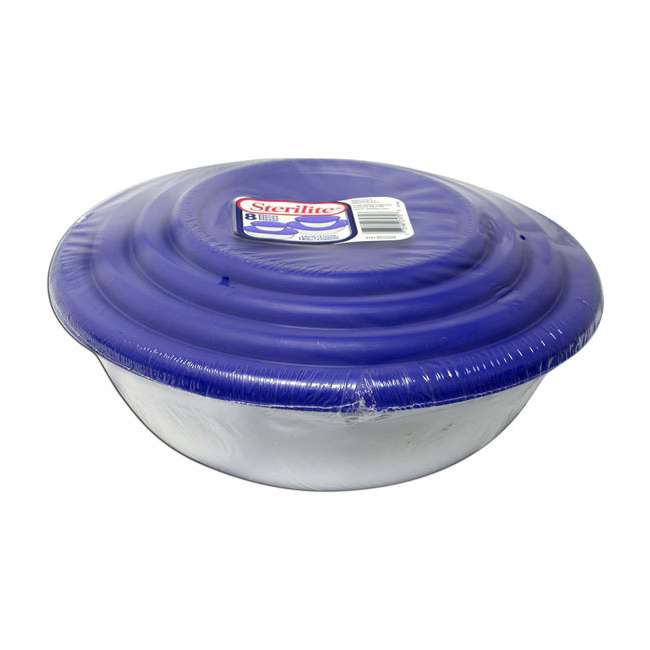 Sterilite 8Piece Plastic Kitchen Bowl Mixing Set with Lids 07479406