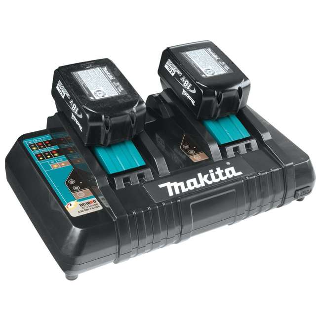 Makita 18Volt LithiumIon DualPort Rapid Optimum Battery Charger DC18RD